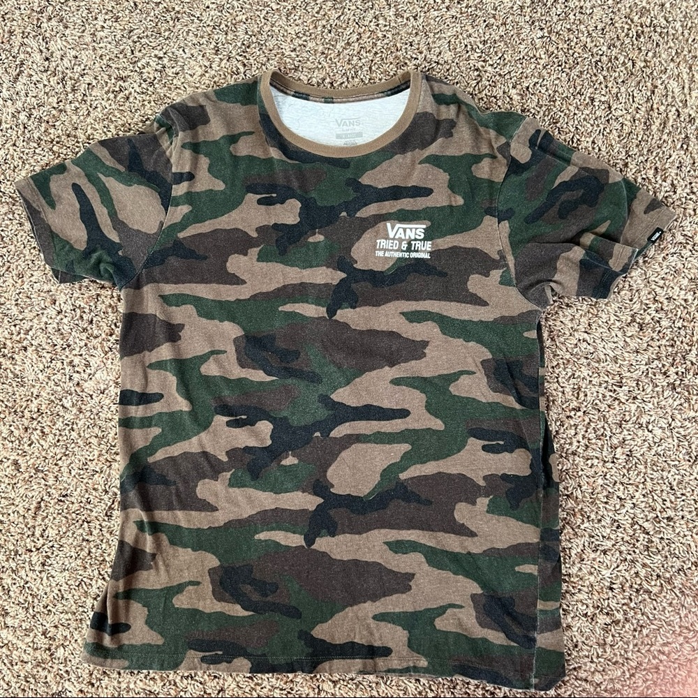 Camo vans shirt